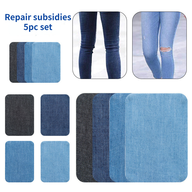 5pcs Back Adhesive Patches for Men - Iron On Patches for Clothes Jeans Jackets