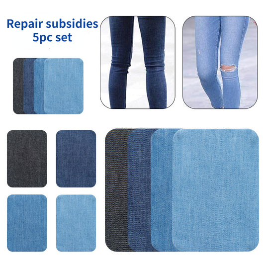 5pcs Back Adhesive Patches for Men - Iron On Patches for Clothes Jeans Jackets