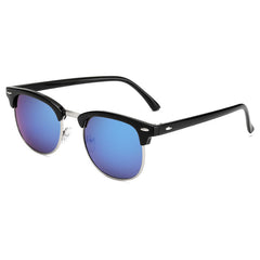 Half Frame Polarized Sunglasses For Men Semi Rimless Glasses