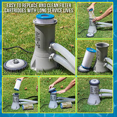 Pool Pump Cartridge Heat Pipe Filter - Clean and Refresh Your Pool