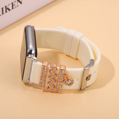 3pcs Watch Silicone Strap Decorative Rings DIY Charms Set