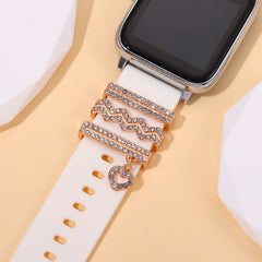 3pcs Watch Silicone Strap Decorative Rings DIY Charms Set