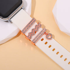 3pcs Watch Silicone Strap Decorative Rings DIY Charms Set