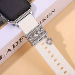 3pcs Watch Silicone Strap Decorative Rings DIY Charms Set