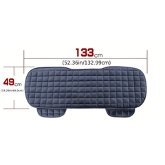 Plush Plaid Car Seat Cushions Set 133x49CM - Car SUV Truck Protection