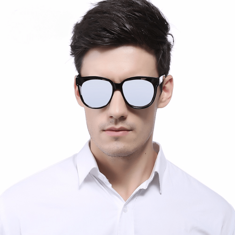 Men's Polarized Sunglasses TR90 Frame Sun Glasses Classic UV400 Square Eyewear