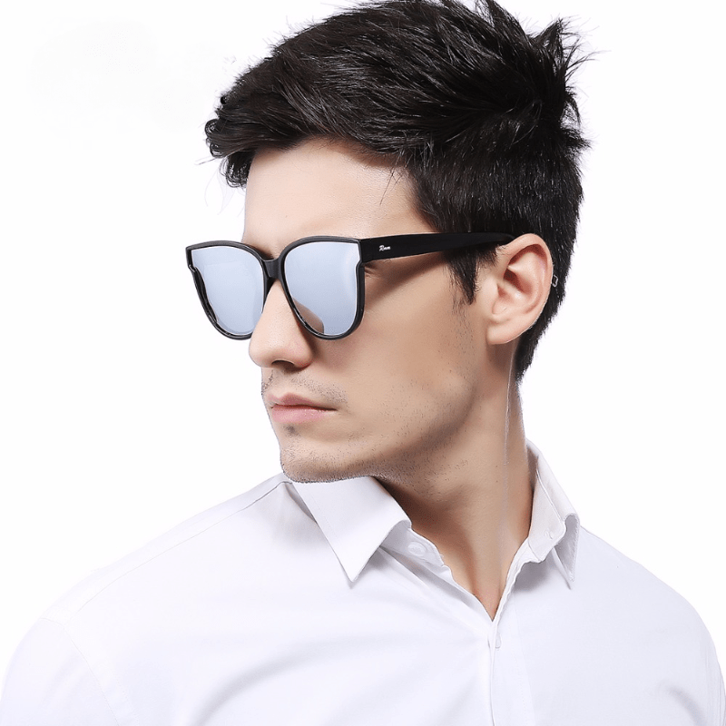 Men's Polarized Sunglasses TR90 Frame Sun Glasses Classic UV400 Square Eyewear