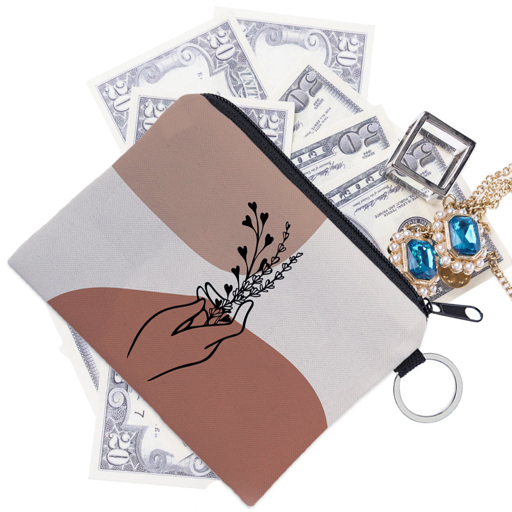 Girl's Pattern Change Purse Key Card Holder Coin Purse