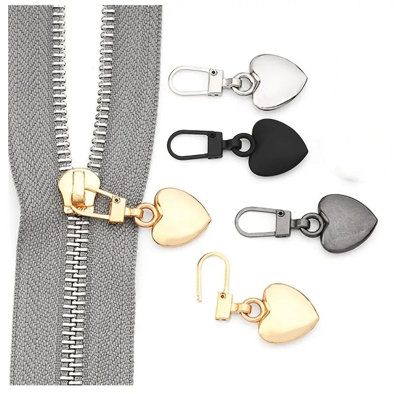 4pcs Metal Zipper Puller Bag Coat Down Jacket Replacement Detachable