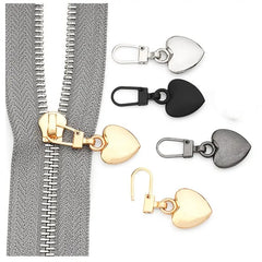 4pcs Metal Zipper Puller Bag Coat Down Jacket Replacement Detachable