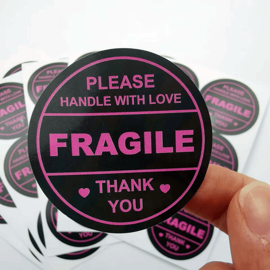 2 Inch 60pcs Fragile Handle With Love Labels Stickers for Mailing Cartons