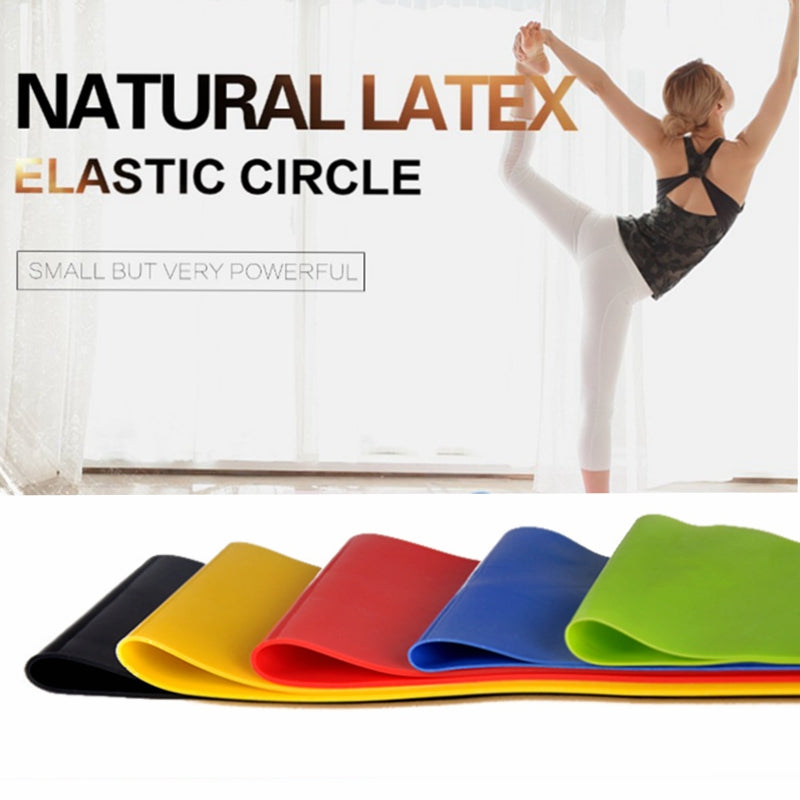 5pcs Rubber Exercise Resistance Bands Fitness Elastic Yoga Pilates Pull Rope