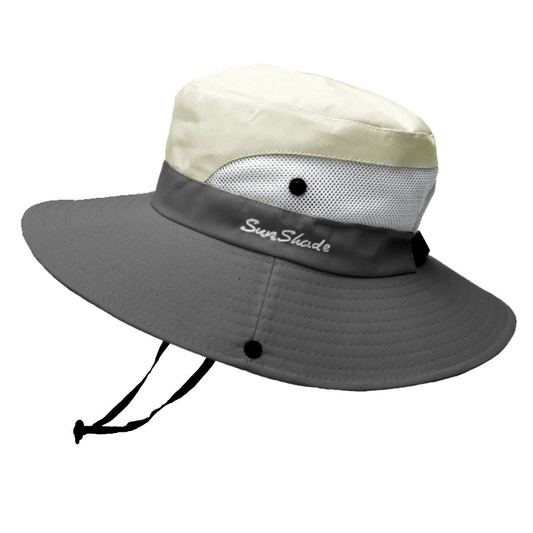 Foldable Sun Hat for Women with UV Protection and Ponytail Hole
