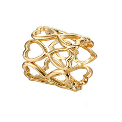 Heart Pattern Scarf Ring Metal Clip Shawl Clip Jewelry