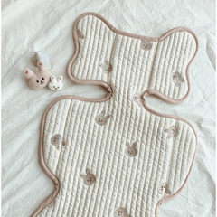 Baby Stroller Cushion Thin Cotton Embroidery Breathable All Seasons