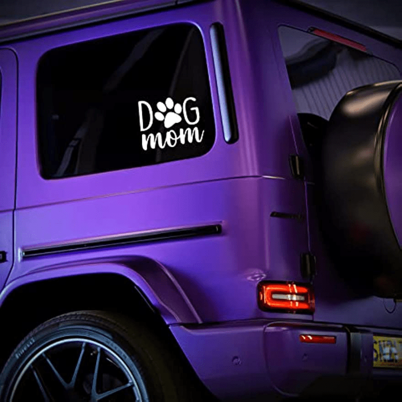 Dog Mom Decal Vinyl Sticker for Car Truck Wall Laptop