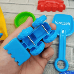 9pcs Beach Toys Set Sand Mold Net Tools Children's Parent-child Interaction