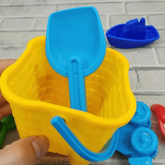 9pcs Beach Toys Set Sand Mold Net Tools Children's Parent-child Interaction