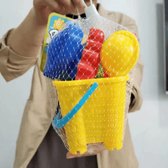 9pcs Beach Toys Set Sand Mold Net Tools Children's Parent-child Interaction