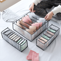 6 Grids Bra Drawer Organizers Lingerie Storage Bins