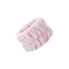 Plush Solid Bath Wrist Band Elastic Absorbent Washband