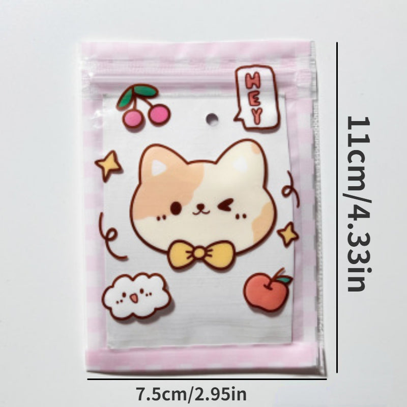 18pcs Cartoon Self-sealing Gift Bags - Earring Packaging Bags