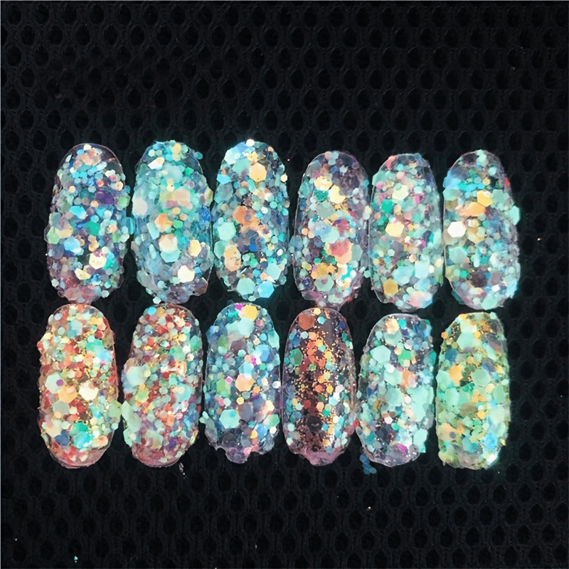 Glow In The Dark Glitter Luminous Powder Nail Art Sequins Decorations