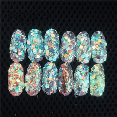 Glow In The Dark Glitter Luminous Powder Nail Art Sequins Decorations