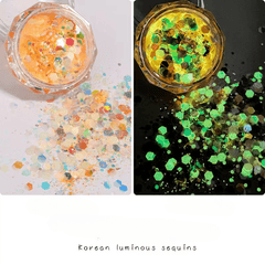 Glow In The Dark Glitter Luminous Powder Nail Art Sequins Decorations