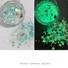 Glow In The Dark Glitter Luminous Powder Nail Art Sequins Decorations