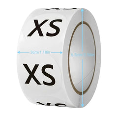 1pc Clothing Size Sticker Round Adhesive Label