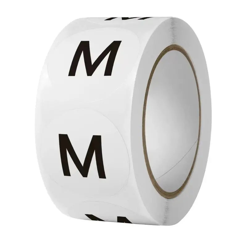 1pc Clothing Size Sticker Round Adhesive Label
