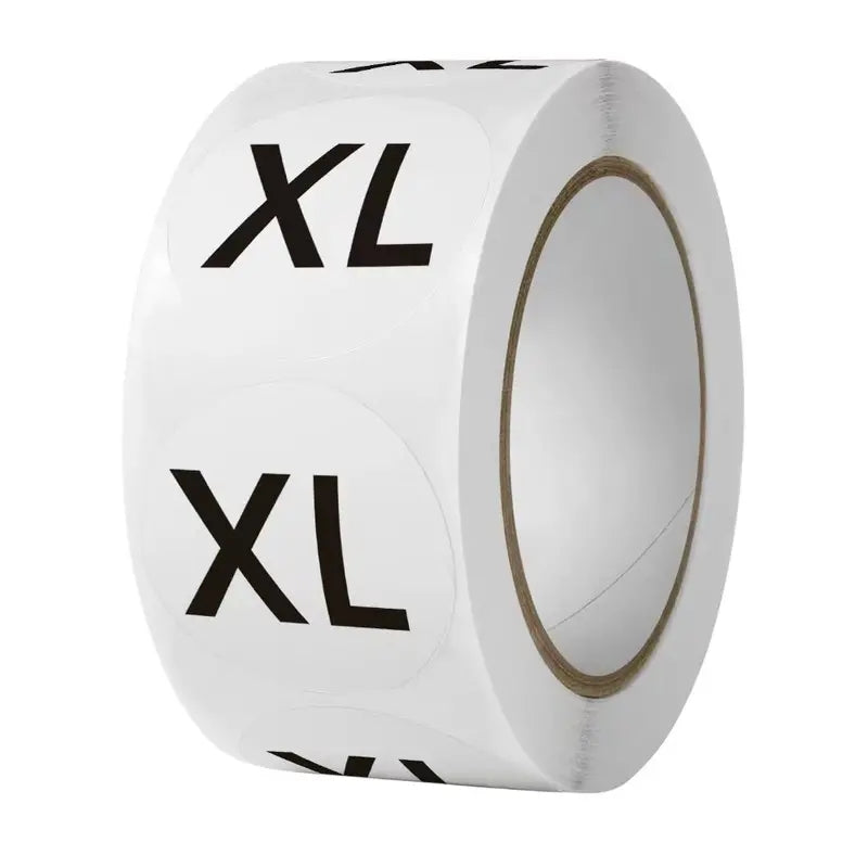 1pc Clothing Size Sticker Round Adhesive Label