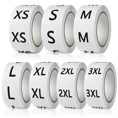 1pc Clothing Size Sticker Round Adhesive Label