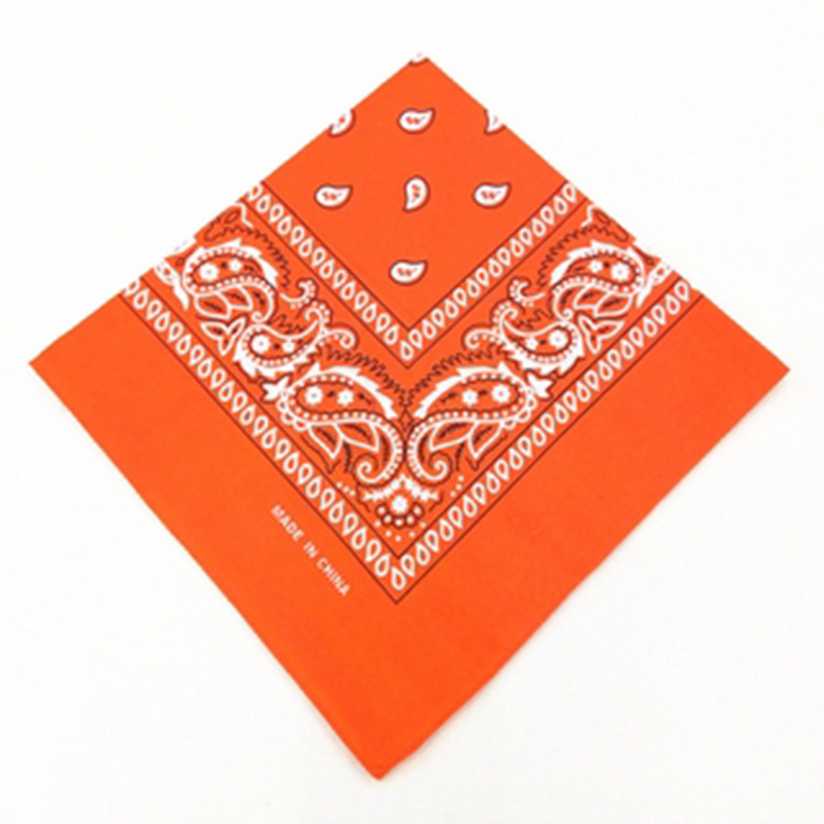 Yellow Paisley Print Bandana 55 Casual Square Scarf Hip Hop Cowboy Cowgirl