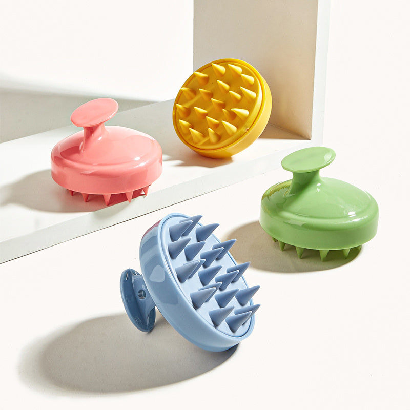 Silicone Scalp Massager Shampoo Brush with Shower Head Scrubber