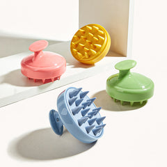 Silicone Scalp Massager Shampoo Brush with Shower Head Scrubber