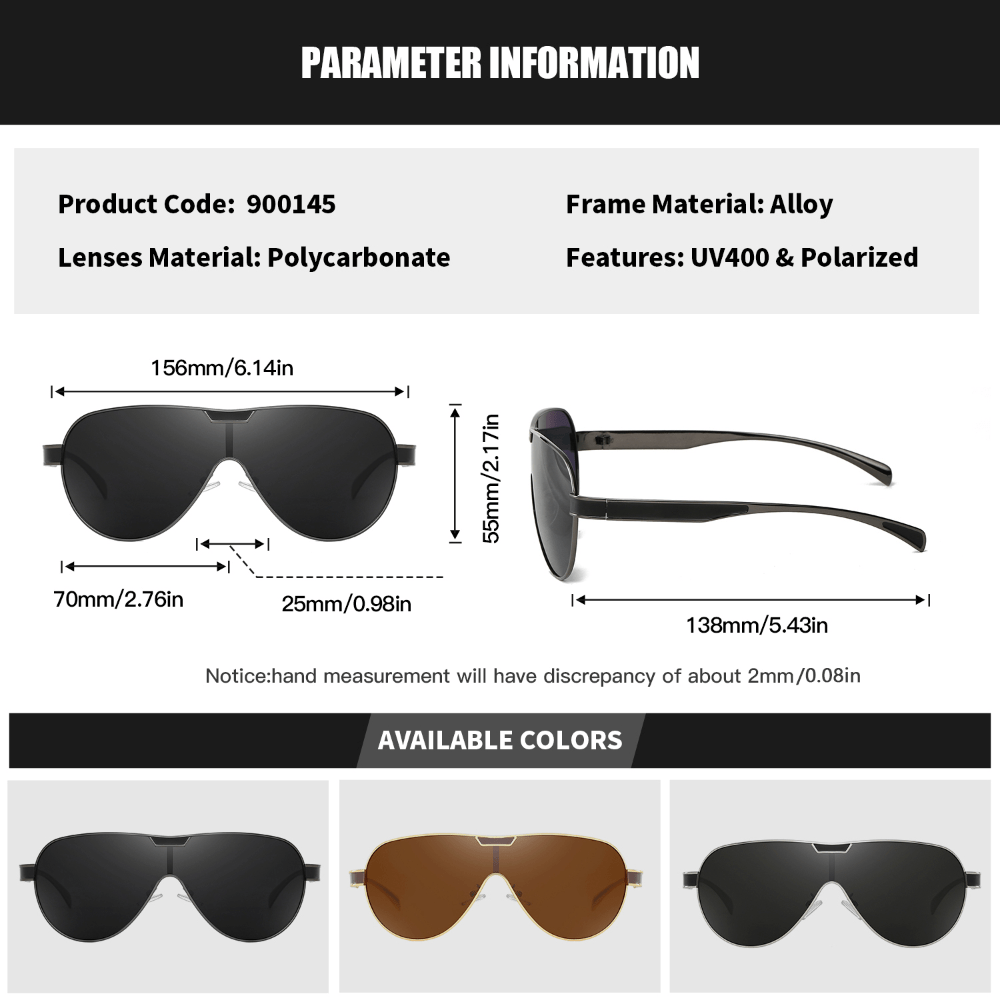 RoyalHot Metal Polarized Sunglasses For Fishing Driving