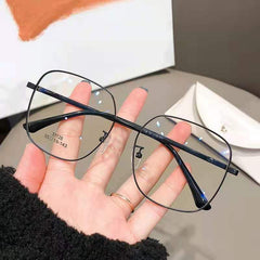 Anti Light Glasses Metal Square Lens Computer Blocking Glasses