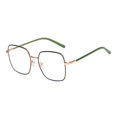 Anti Light Glasses Metal Square Lens Computer Blocking Glasses