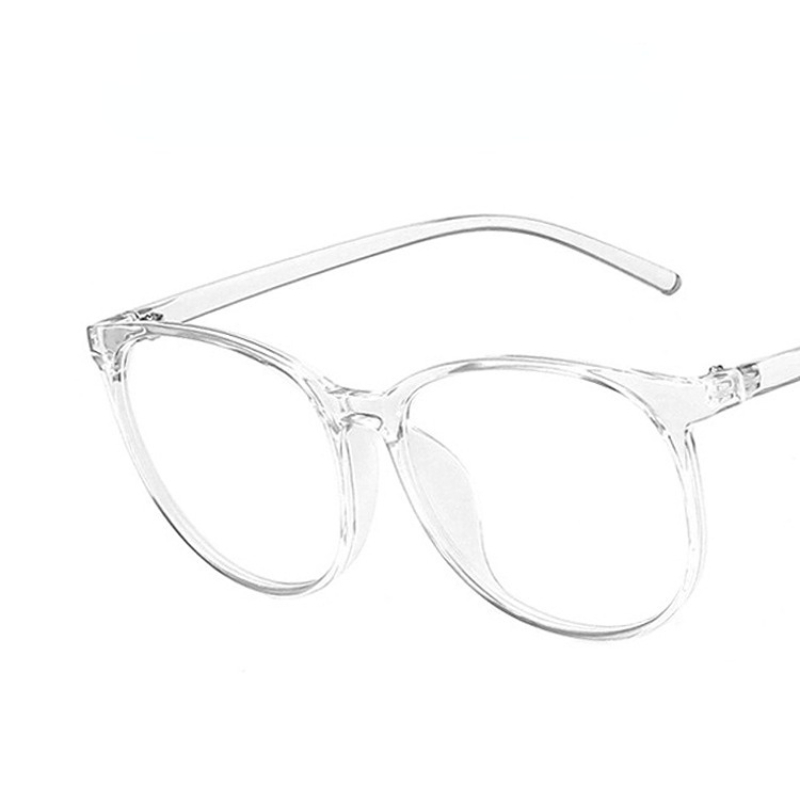 Square Anti Light Glasses For Women Men Clear Frame Myopia Spectacles
