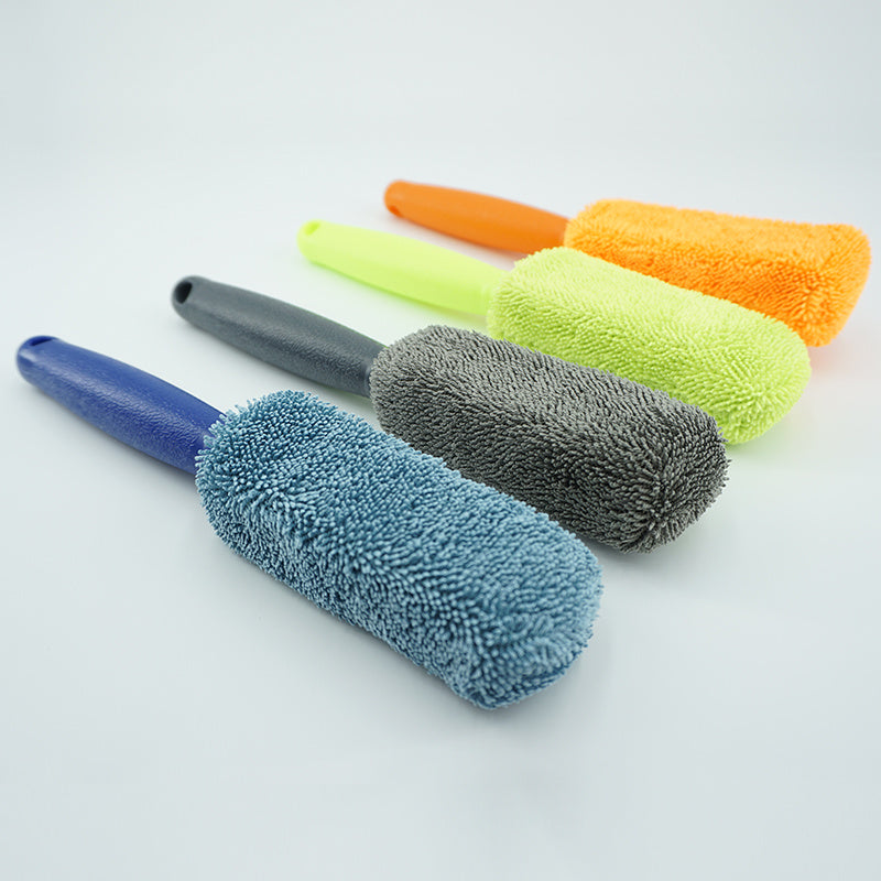 Portable Microfiber Wheel Tire Rim Brush Car Wheel Wash Cleaning