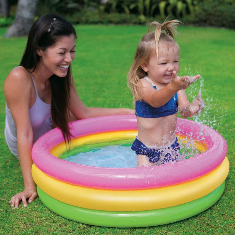 Summer Sunset Inflatable Pool Kids Water Swimming Pool Round Pools