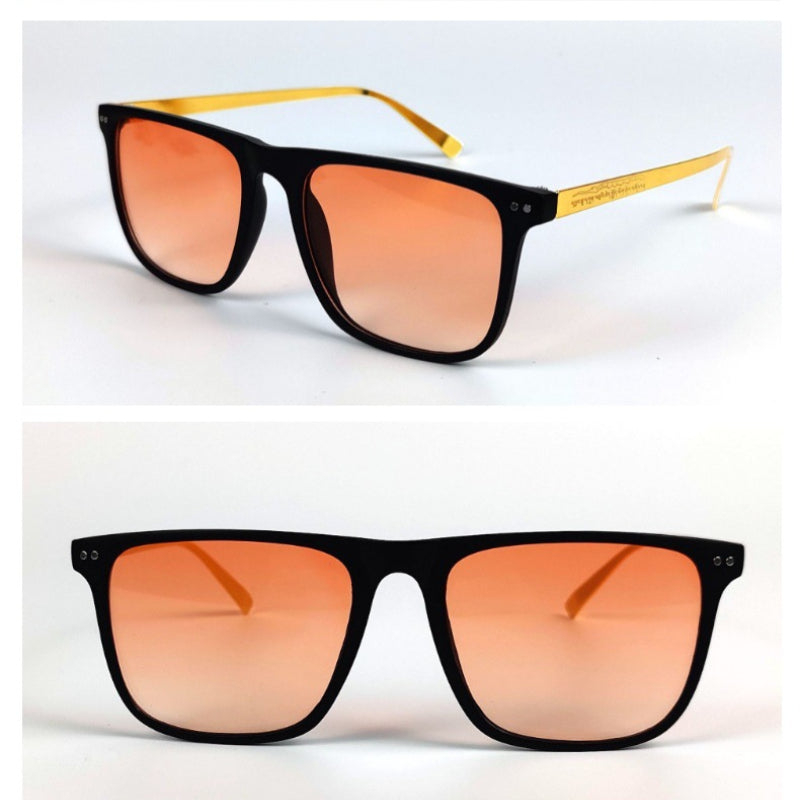 Hip Hop Punk Orange Red Sunglasses For Outdoor Sports Cycling