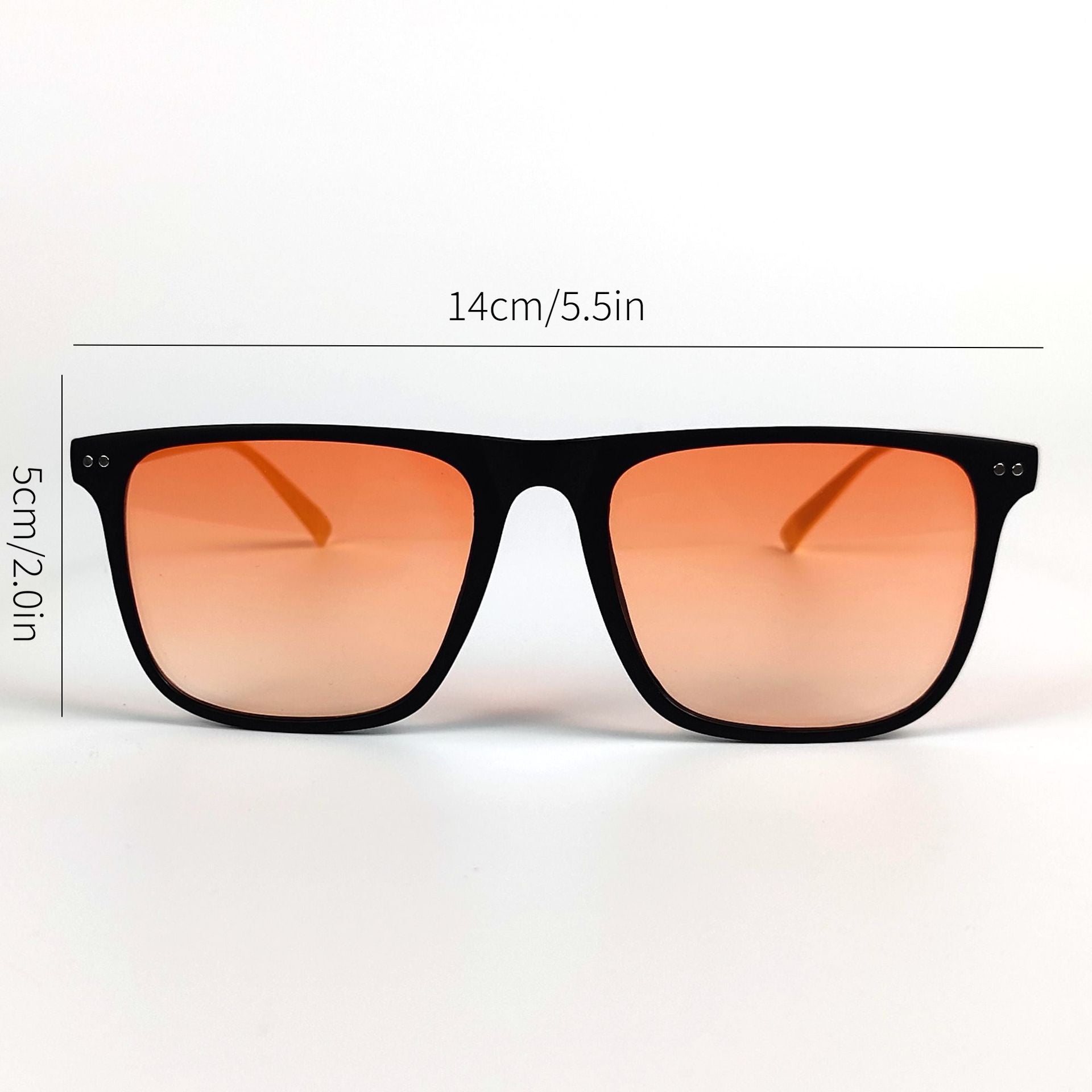 Hip Hop Punk Orange Red Sunglasses For Outdoor Sports Cycling