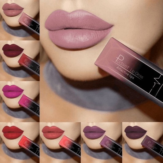 Long Lasting Matte Lipstick with Waterproof Formula and Lip Liner