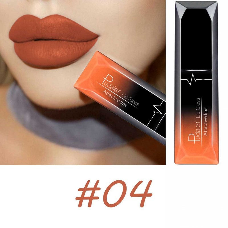 Long Lasting Matte Lipstick with Waterproof Formula and Lip Liner