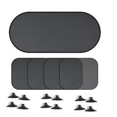 5pc Auto Sunshade Set Summer Mesh Window Side Block Rear Car Sunscreen