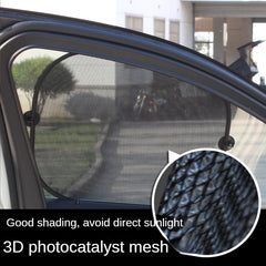 5pc Auto Sunshade Set Summer Mesh Window Side Block Rear Car Sunscreen