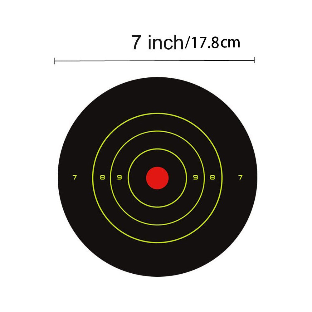 25pcs Reactive Self Stick Splatter Paper Shooting Targets